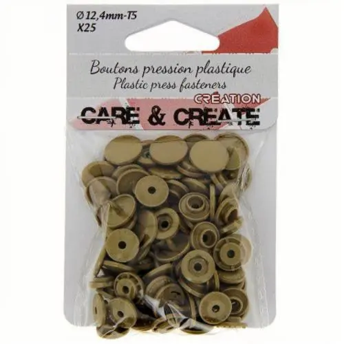 Set 25 boutons pression plastique 12,4 mm | Bronze – Image 2