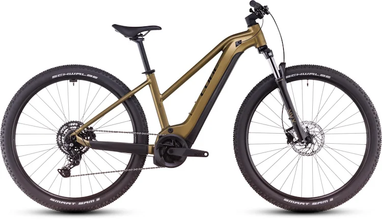 VTT électrique tout-suspendu Cube reaction hybrid performance 625 trapeze goldenlime´n´black – Image 8