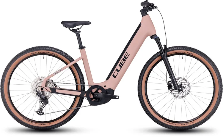 VTT électrique semi-rigide Cube reaction hybrid pro 750 blushrose´n´silver easy entry – Image 2