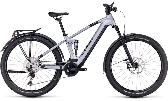 VTT électrique tout-suspend Cube stereo hybrid 120 race allroad 625 WH/GRIS – Image 5