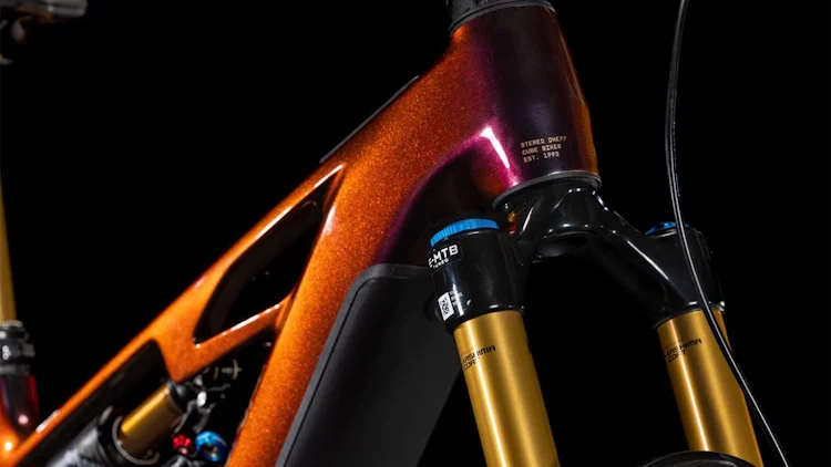 VTT électrique tout-suspendu Cube stereo hybrid one77 hpc slt 800 solareclipse´n´bronze – Image 6