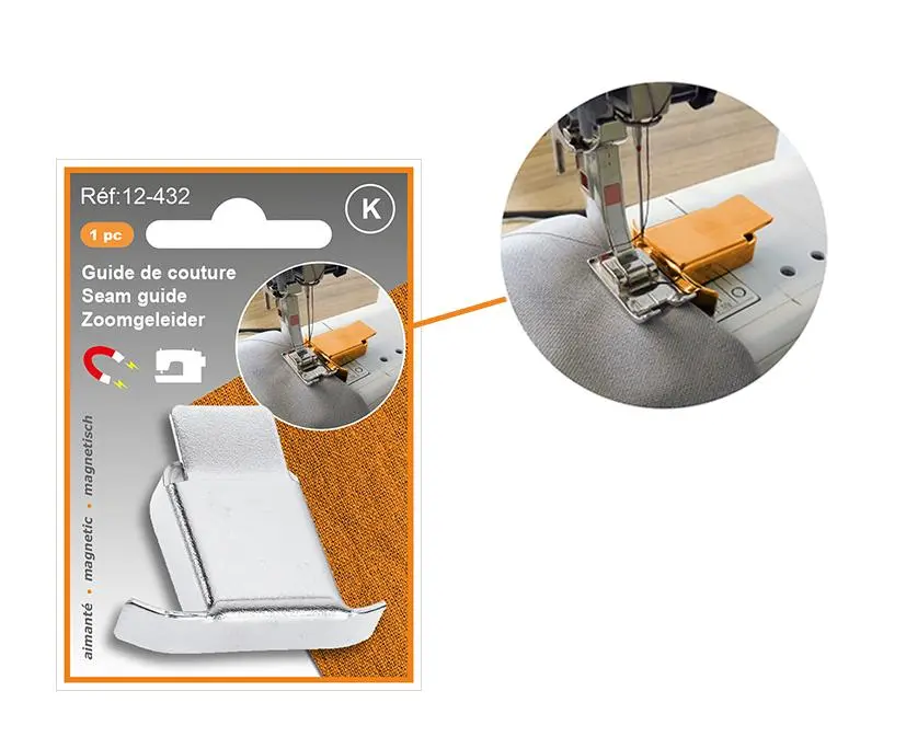 Guide aimanté couture droite pour machine